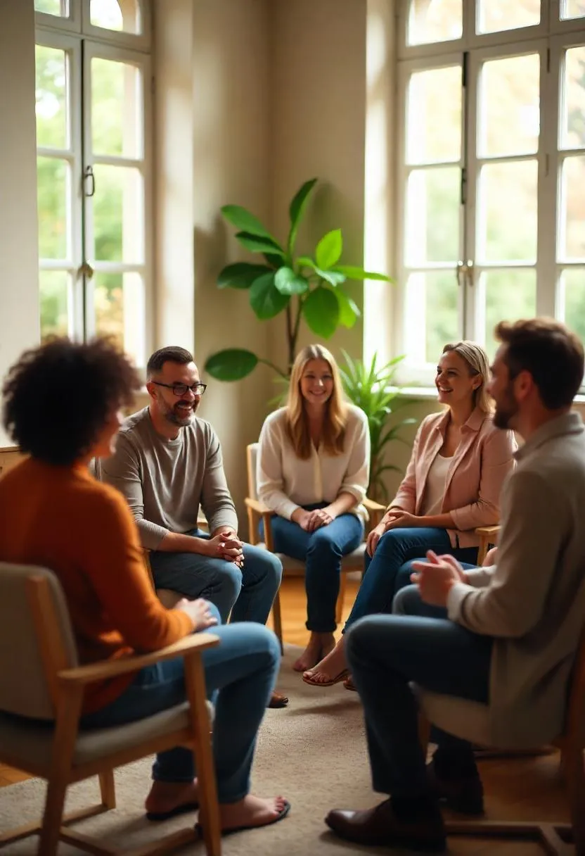 Women and men enjoying an interactive coaching session together